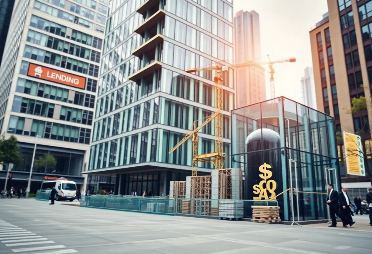 Modern office building symbolizing Ponce Financial Group's growth in the financial sector