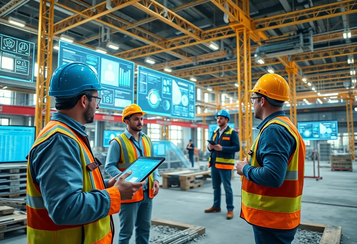 RIB Software innovative construction management technology in action.