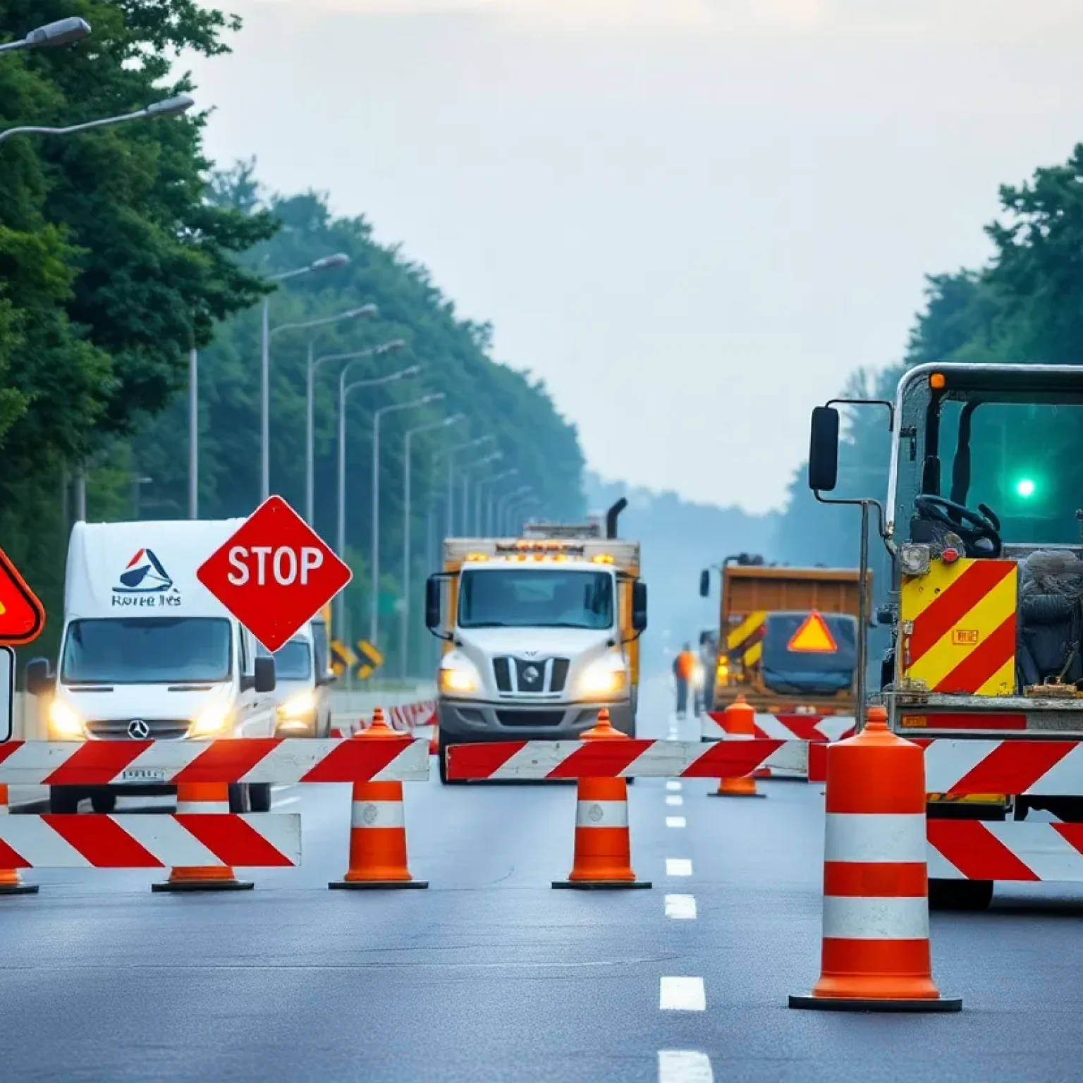 Construction site on Berkshire Valley Road causing delays