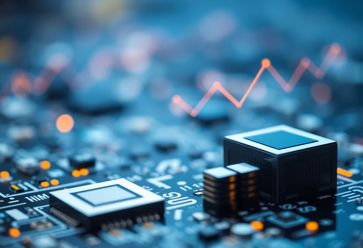 Abstract representation of investments in technology sector