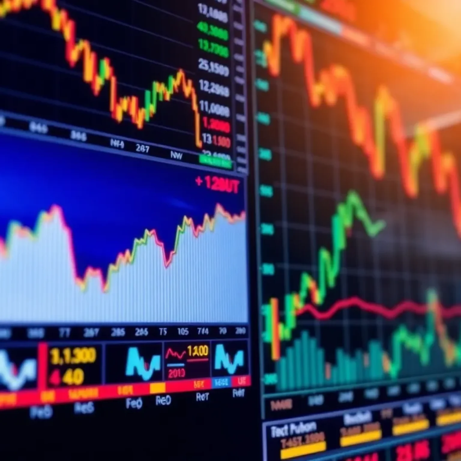 Fluctuating stock market graphs with focus on Fastenal