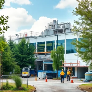 Construction of Merck's new pharmaceutical facility