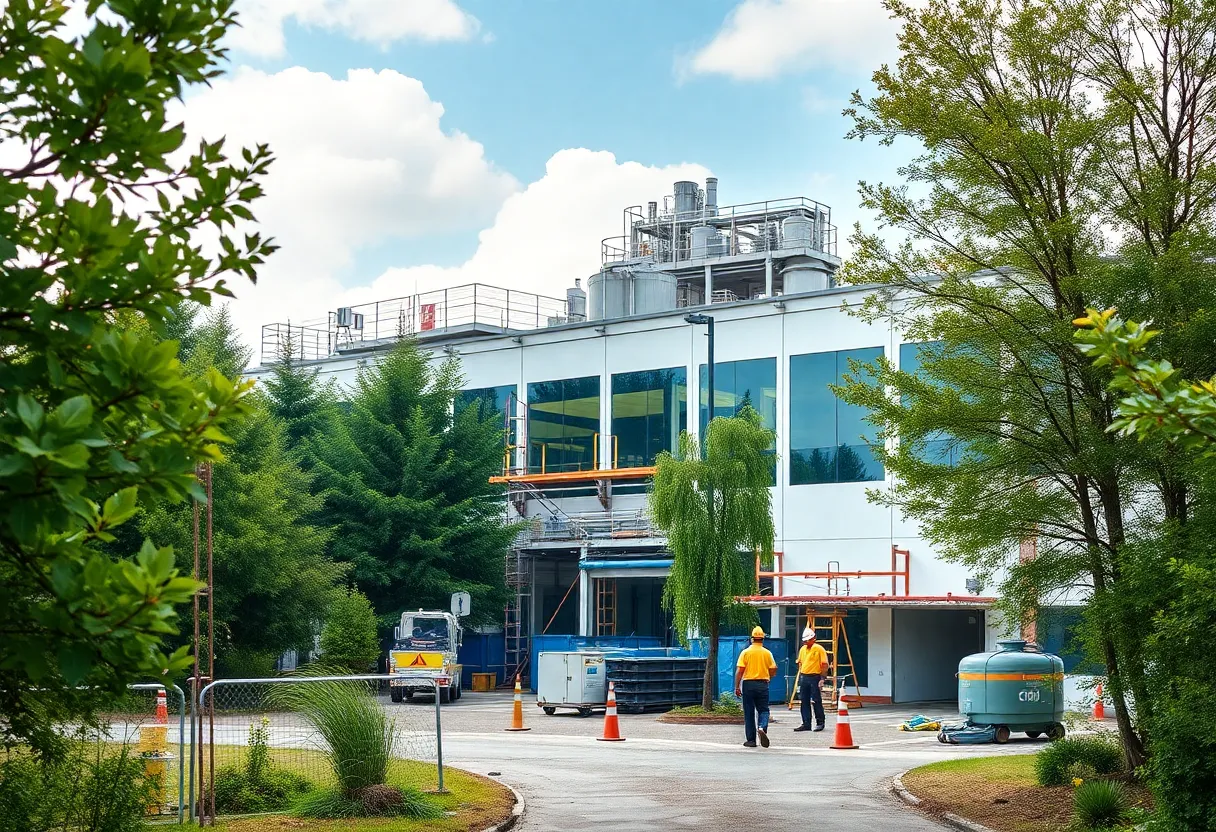 Construction of Merck's new pharmaceutical facility