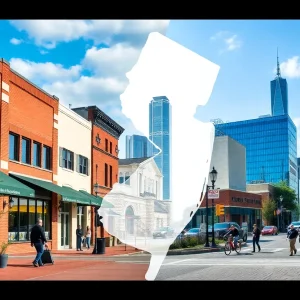 Visual representation of New Jersey's economic growth areas including job creation and infrastructure.