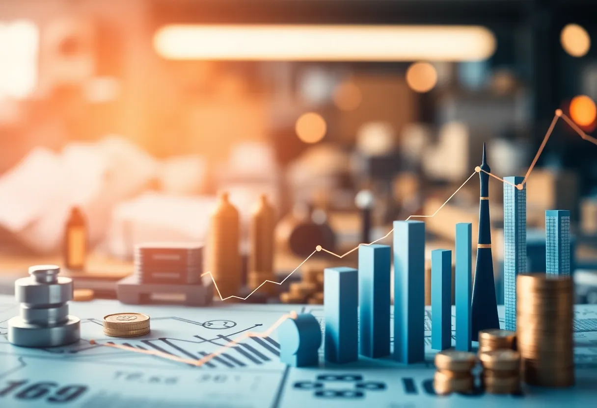 Abstract representation of financial strategy and investment management