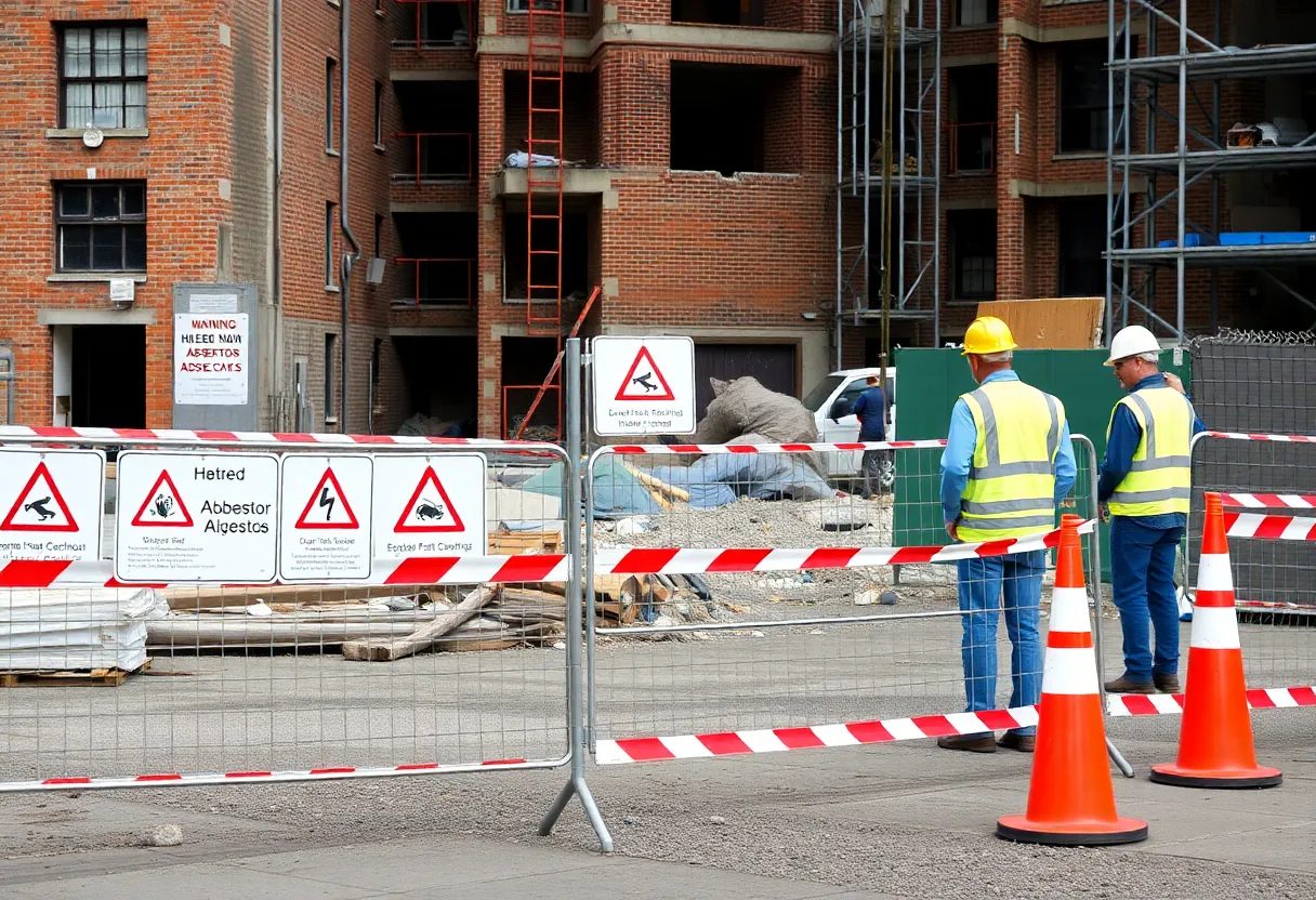 Construction site in Toms River halted due to asbestos concerns