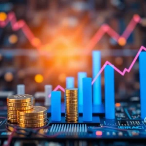 Conceptual image of financial investments in technology