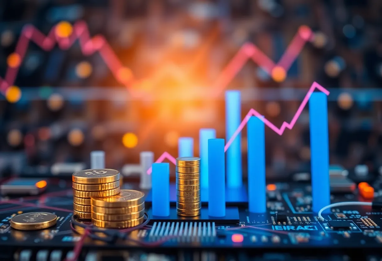 Conceptual image of financial investments in technology