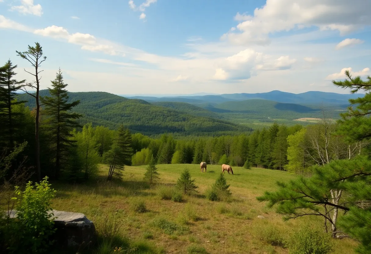Scenic view of Ramapo Valley Reservation with wildlife